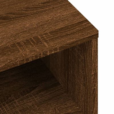 vidaXL Comodini Rovere Marrone 2 pz 40x30x30 cm Legno Multistrato