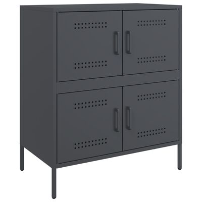 vidaXL Credenza Antracite 68x39x79 cm in Acciaio