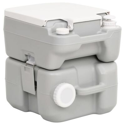 vidaXL Set Toilette da Campeggio Portatile e Supporto Lavamani