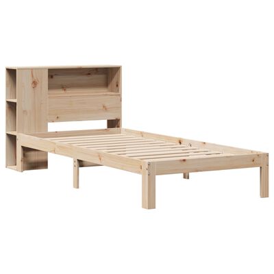 vidaXL Letto Libreria senza Materasso 90x200 cm Legno Massello Pino