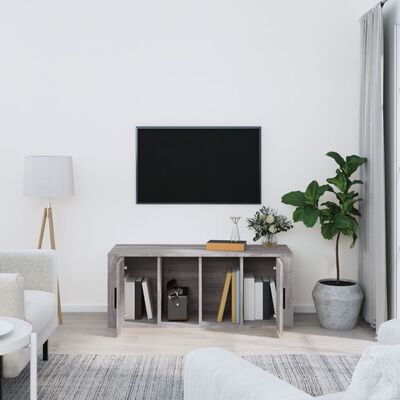 vidaXL Mobile TV Grigio Sonoma 100x35x40 cm in Legno Multistrato