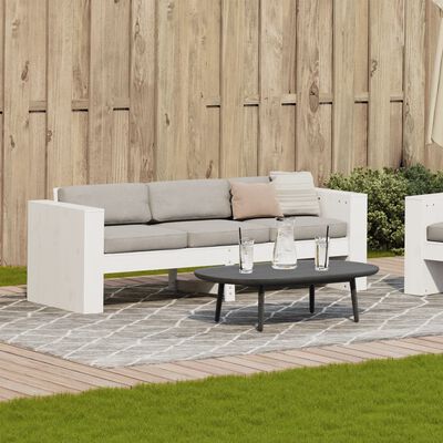 vidaXL Divano Giardino 3 Posti Bianco 189x60x62 cm Legno Massello Pino