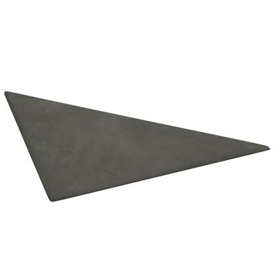 vidaXL Pannelli Murali 12 pz Grigio Scuro 30x30 cm in Velluto 0,54 m²