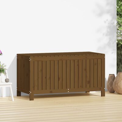 vidaXL Contenitore da Giardino Ambra 121x55x64 cm Legno Massello Pino