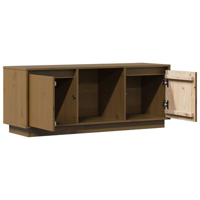 vidaXL Mobile Porta TV Ambra 110,5x35x44 cm in Legno Massello di Pino