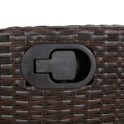 vidaXL Sedie Reclinabili Giardino 2pz con Cuscini Marrone Polyrattan