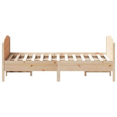 vidaXL Letto senza Materasso 140x190 cm in Legno Massello di Pino