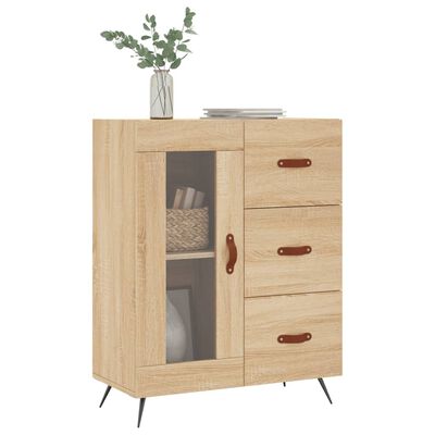 vidaXL Credenza Rovere Sonoma 69,5x34x90 cm in Legno Multistrato