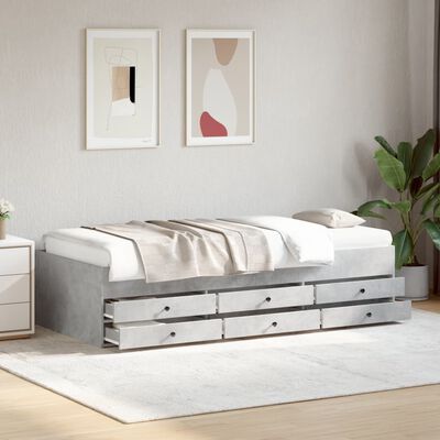 vidaXL Divano Letto con Cassetti senza Materasso 75x190 cm