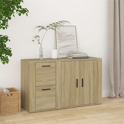 vidaXL Credenza Rovere Sonoma 100x33x59,5 cm in Legno Multistrato