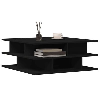 vidaXL Tavolino da Salotto Nero 70x70x29 cm in Legno Multistrato