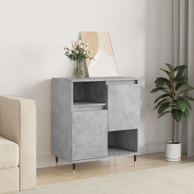 vidaXL Credenza Grigio Cemento 60x35x70 cm in Legno Multistrato