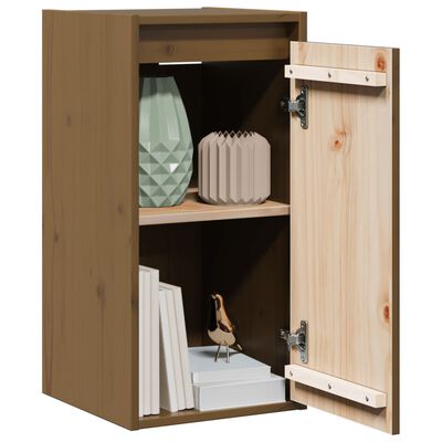 vidaXL Pensili 2 pz Marrone ambra 80x30x35cm in Legno Massello di Pino