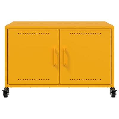 vidaXL Mobile TV Giallo Senape 68x39x43,5 cm in Acciaio