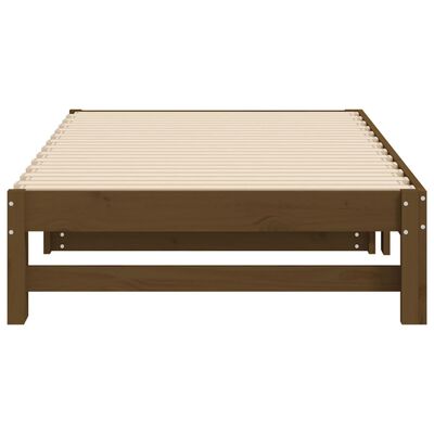 vidaXL Dormeuse Estraibile Ambra 2x(75x190) cm Legno Massello di Pino