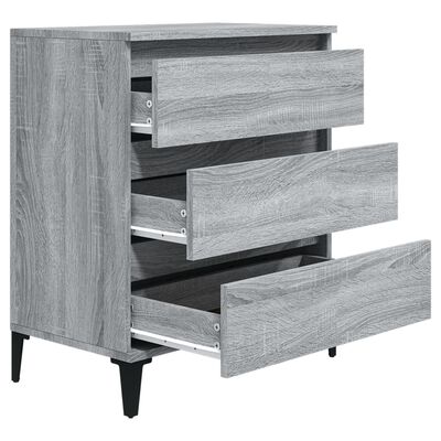 vidaXL Credenza Grigio Sonoma 60x35x70 cm in Legno Multistrato