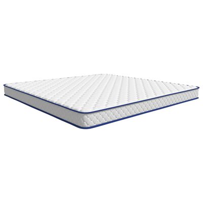 vidaXL Materasso Viscoelastico Bianco 200x200x17 cm