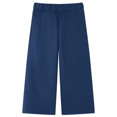 Pantaloni per Bambini a Gamba Larga Blu Marino 140