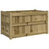 vidaXL Fioriera da Giardino 90x50x50 cm in Legno di Pino Impregnato