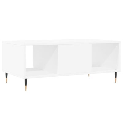 vidaXL Tavolino da Salotto Bianco 90x50x36,5 cm in Legno Multistrato