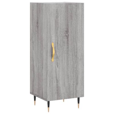 vidaXL Credenza Grigio Sonoma 34,5x34x180 cm in Legno Multistrato