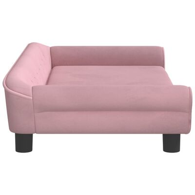 vidaXL Divano per Bambini Rosa 100x50x26 cm in Velluto