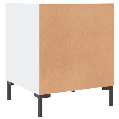 vidaXL Comodini 2 pz Bianchi 40x40x50 cm in Legno Multistrato