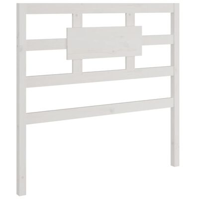 vidaXL Testiera per Letto Bianca 95,5x4x100 cm Legno Massello di Pino