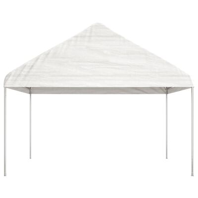 vidaXL Gazebo con Tetto Bianco 13,38x4,08x3,22 m in Polietilene