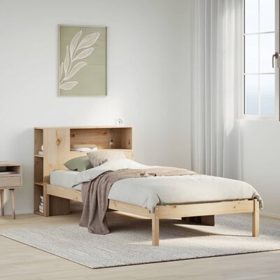 vidaXL Letto Libreria senza Materasso 90x190 cm Legno Massello Pino