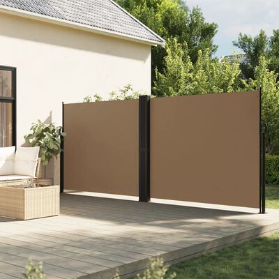 vidaXL Tenda da Sole Laterale Retrattile Tortora 180x1200 cm