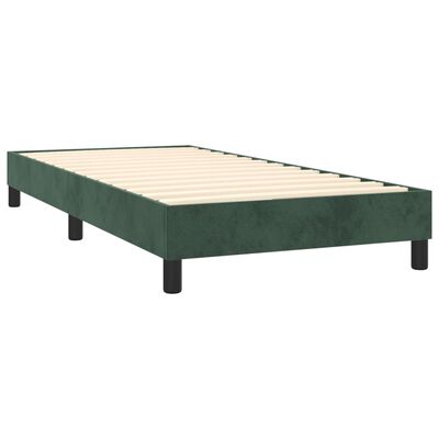 vidaXL Giroletto Verde Scuro 90x190 cm in Velluto