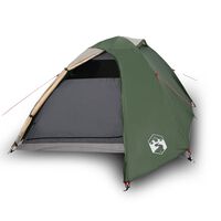 vidaXL Tenda da Campeggio a Cupola per 3 Persone Verde Impermeabile