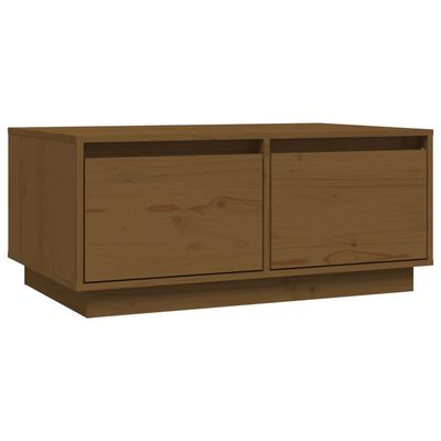 vidaXL Tavolino da Salotto ambra 80x50x35 cm Legno Massello di Pino