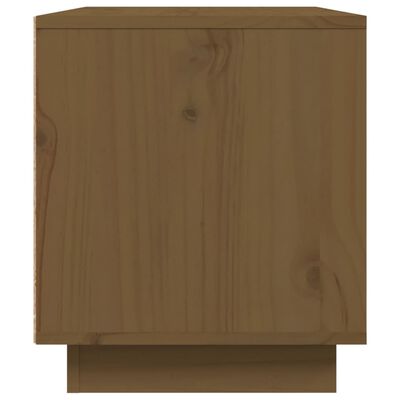 vidaXL Mobile Porta TV ambra 80x35x40,5 cm in Legno Massello di Pino