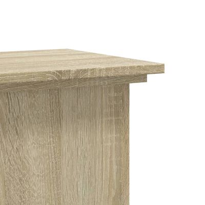 vidaXL Supporto per Piante Rovere Sonoma 33x33x80 cm Legno Multistrato