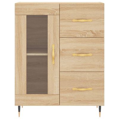 vidaXL Credenza Rovere Sonoma 69,5x34x90 cm in Legno Multistrato