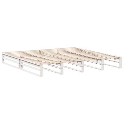 vidaXL Letto senza Materasso Bianco 180x200 cm Legno Massello di Pino