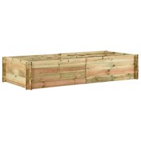 vidaXL Fioriera Giardino Letto Vegetale in Legno di Pino 197x100x40cm