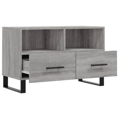 vidaXL Mobile Porta TV Grigio Sonoma 80x36x50 cm in Legno Multistrato