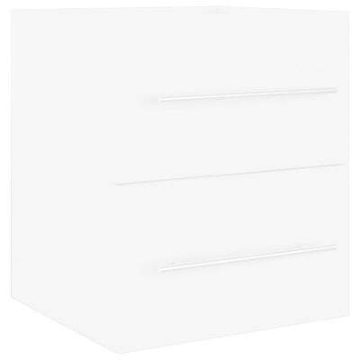 vidaXL Mobile Lavabo Bianco 41x38,5x48 cm in Legno Multistrato