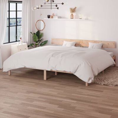 vidaXL Giroletto senza Materasso in Legno Massello 200x200 cm