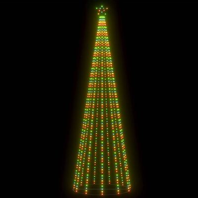 vidaXL Albero di Natale a Cono con 752 LED Colorati 160x500 cm