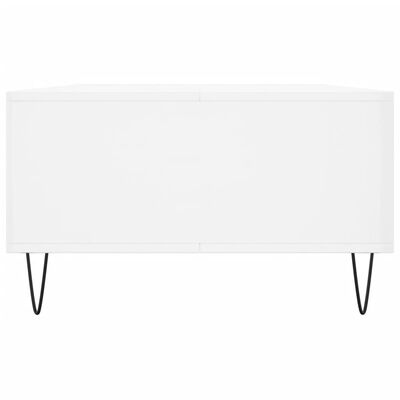 vidaXL Tavolino da Salotto Bianco Lucido 104x60x35cm Legno Multistrato