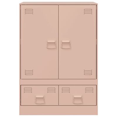 vidaXL Credenza Rosa 67x39x95 cm in Acciaio