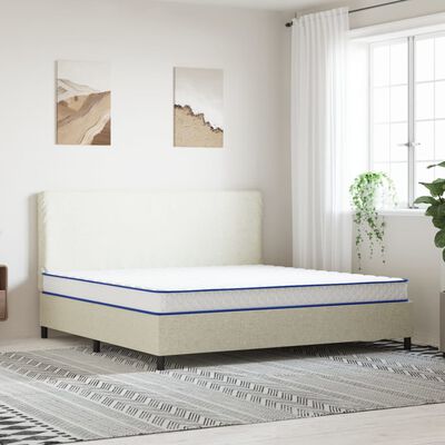 vidaXL Materasso Viscoelastico Bianco 200x200x17 cm