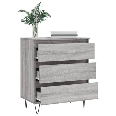 vidaXL Credenza Grigio Sonoma 60x35x70 cm in Legno Multistrato