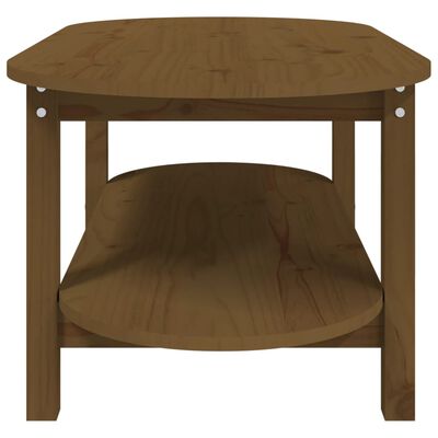 vidaXL Tavolino da Salotto Ambra 110x55x45 cm Legno Massello di Pino