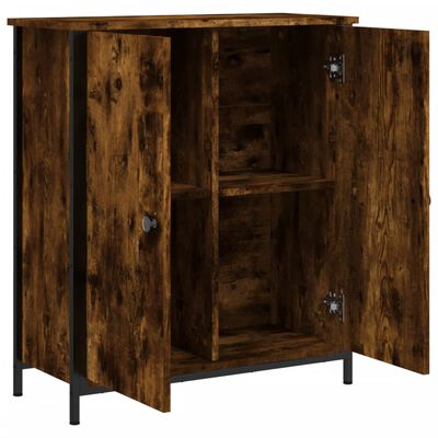 vidaXL Credenza Rovere Fumo 70x30x80 cm in Legno Multistrato