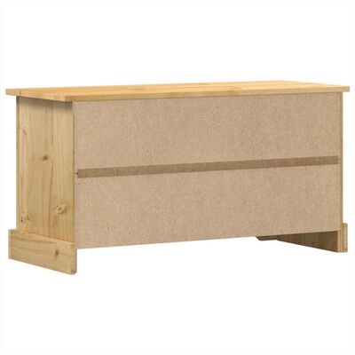 vidaXL Mobile Porta TV Corona 100x37x52 cm in Legno Massello di Pino